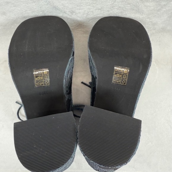 Jeffrey Campbell Shaggin Platform Heels Floral Lace Up Block Heel Shoes 8.5M - Picture 10 of 13